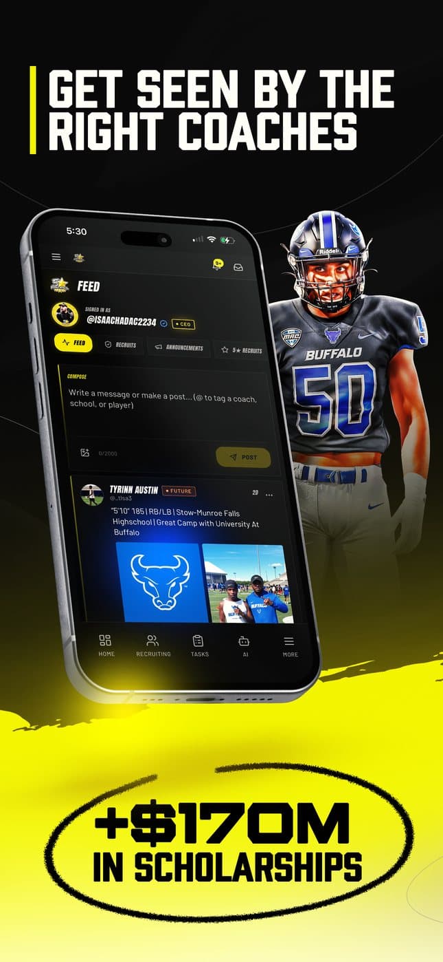The feed — get seen by the right coaches
