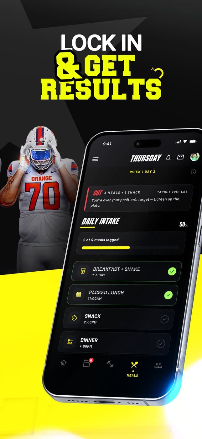 Lock in and get results — daily intake and meal tracking