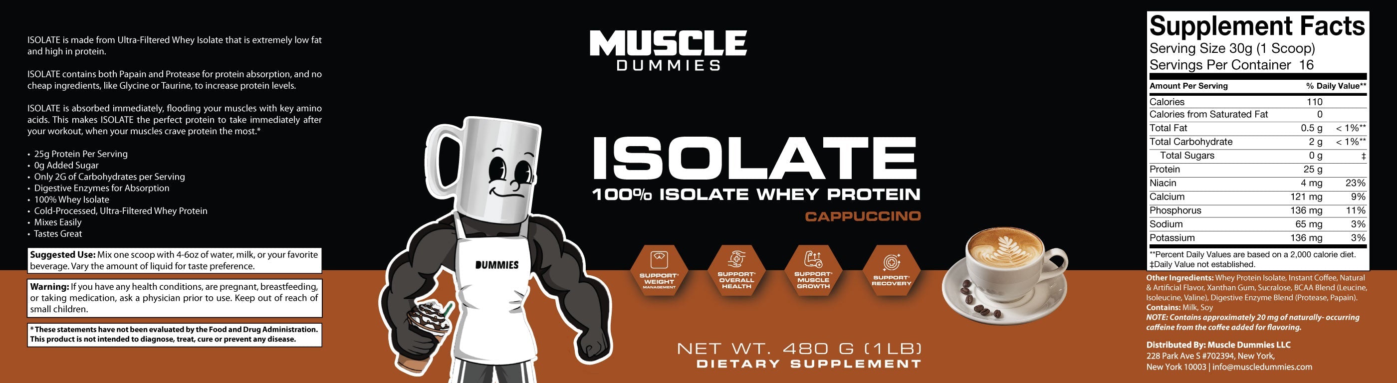 Cappuccino Isolate Whey Protein