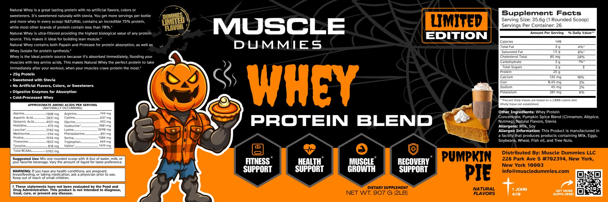Pumpkin Pie Whey Protein
